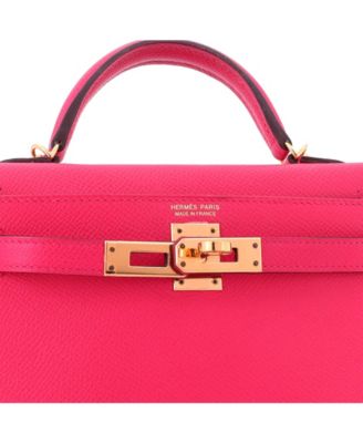 Kelly 20 Handbag Pink Epsom with Gold Hardware