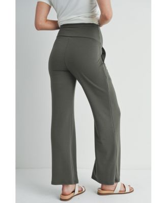 Maternity Over-the-Belly Wide Leg Lounge Pants