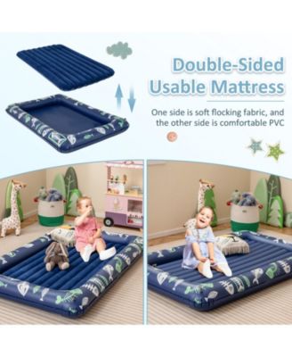 Toddler Inflatable Travel Bed with Electric Pump and Raised Bed Rails