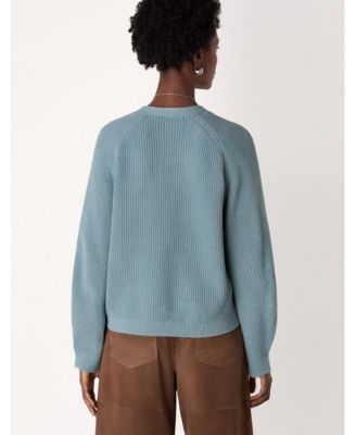 Women's Cotton V-Neck Cardigan