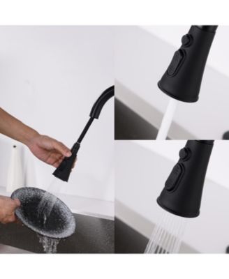 Pull Down Kitchen Faucet with Sprayer Stainless Steel Matter