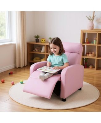 Ergonomic Kids Recliner Lounge Sofa for Ages Three to Twelve