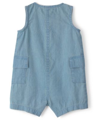 Baby Boys' Beach Cruiser Chambray Sleeveless Romper