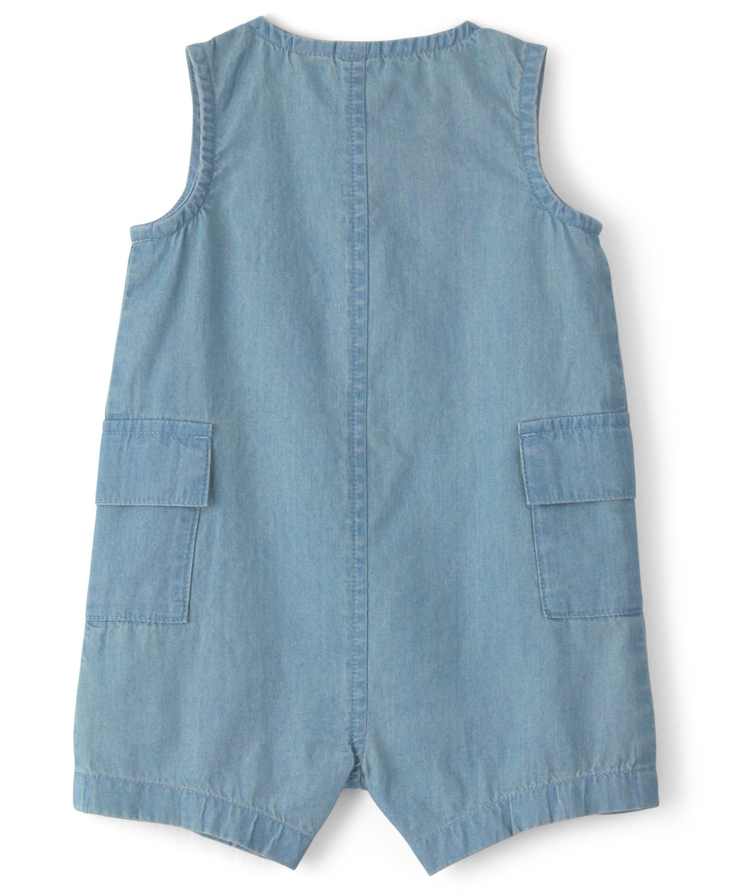 Baby Boys' Beach Cruiser Chambray Sleeveless Romper