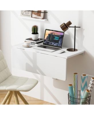 31.5 x 23.5 Inch Wall Mounted Folding Table for Small Spaces