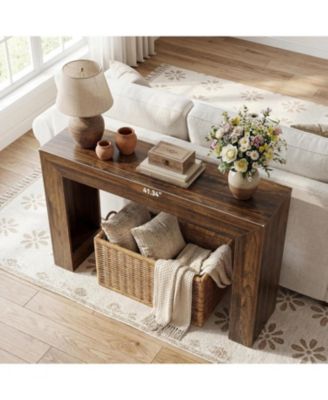 41.3 Inch Console Table, Narrow Entryway Table, Small Sofa Table Behind Couch
