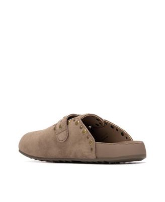 Women's Suede Clog Mule Flats