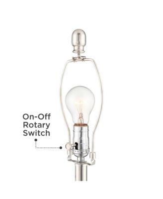 Luca Modern Table Lamps 25 1/2" High Set of 2 Twisted Glass with USB Charging Port Drum Shade for Bedroom Living Room Desk