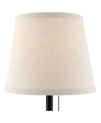 Flesner 20" High Modern Accent Table Lamps Set of 2 USB Port AC Power Outlet Pull Chain Bronze Metal Charging