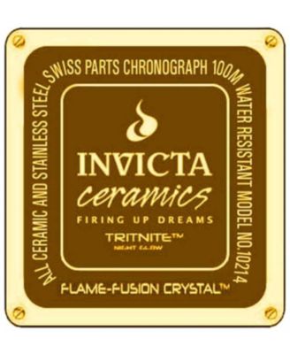 Women's 10214 Ceramics Quartz Chronograph Dial Watch