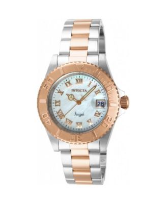 Women's 14367 Angel Quartz Mother of Pearl Dial Watch