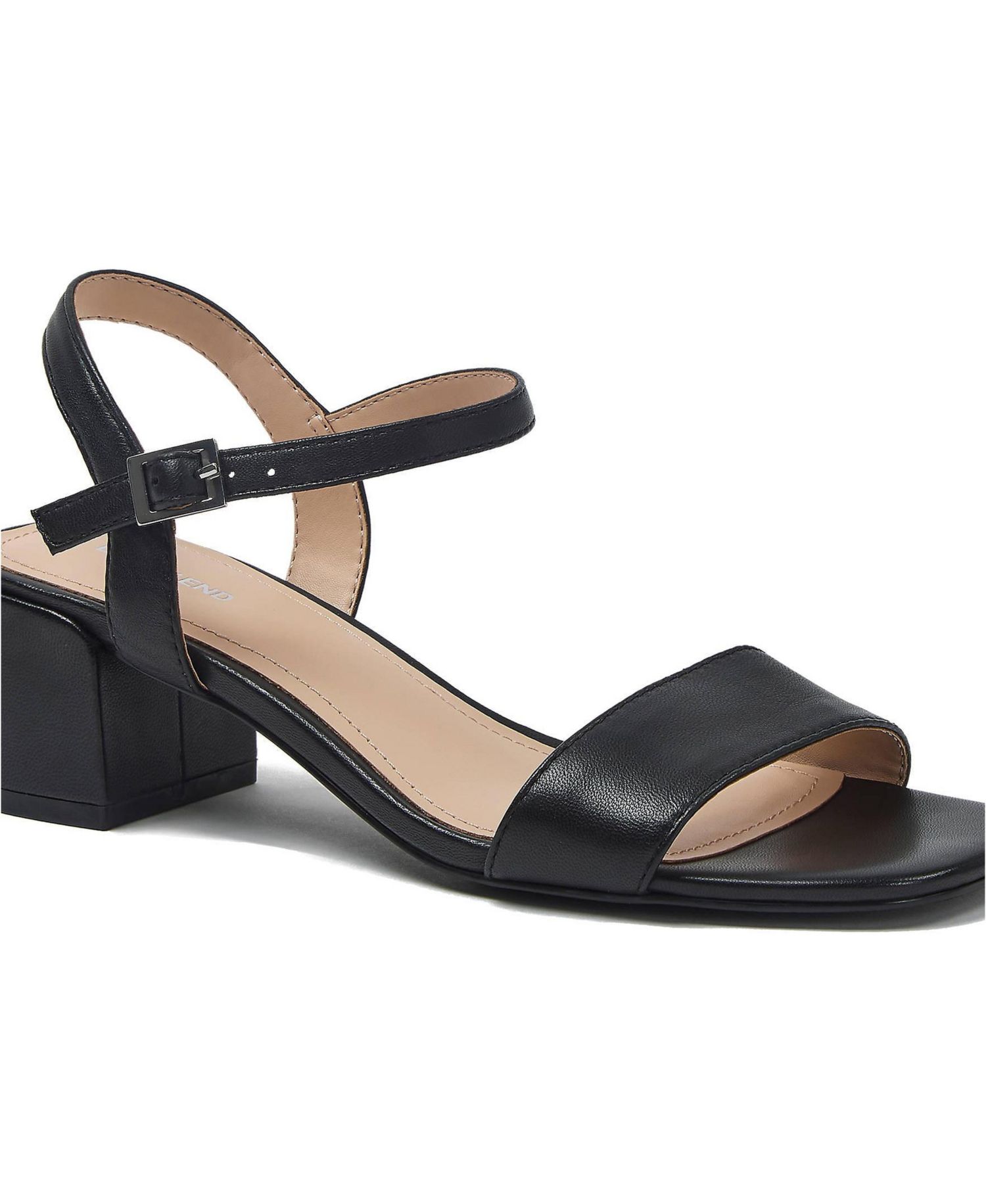 Women's Essential Leather Block Heels