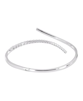 Diamond Open Bangle Bracelet (1-1/2 ct. t.w.) in 14k White Gold