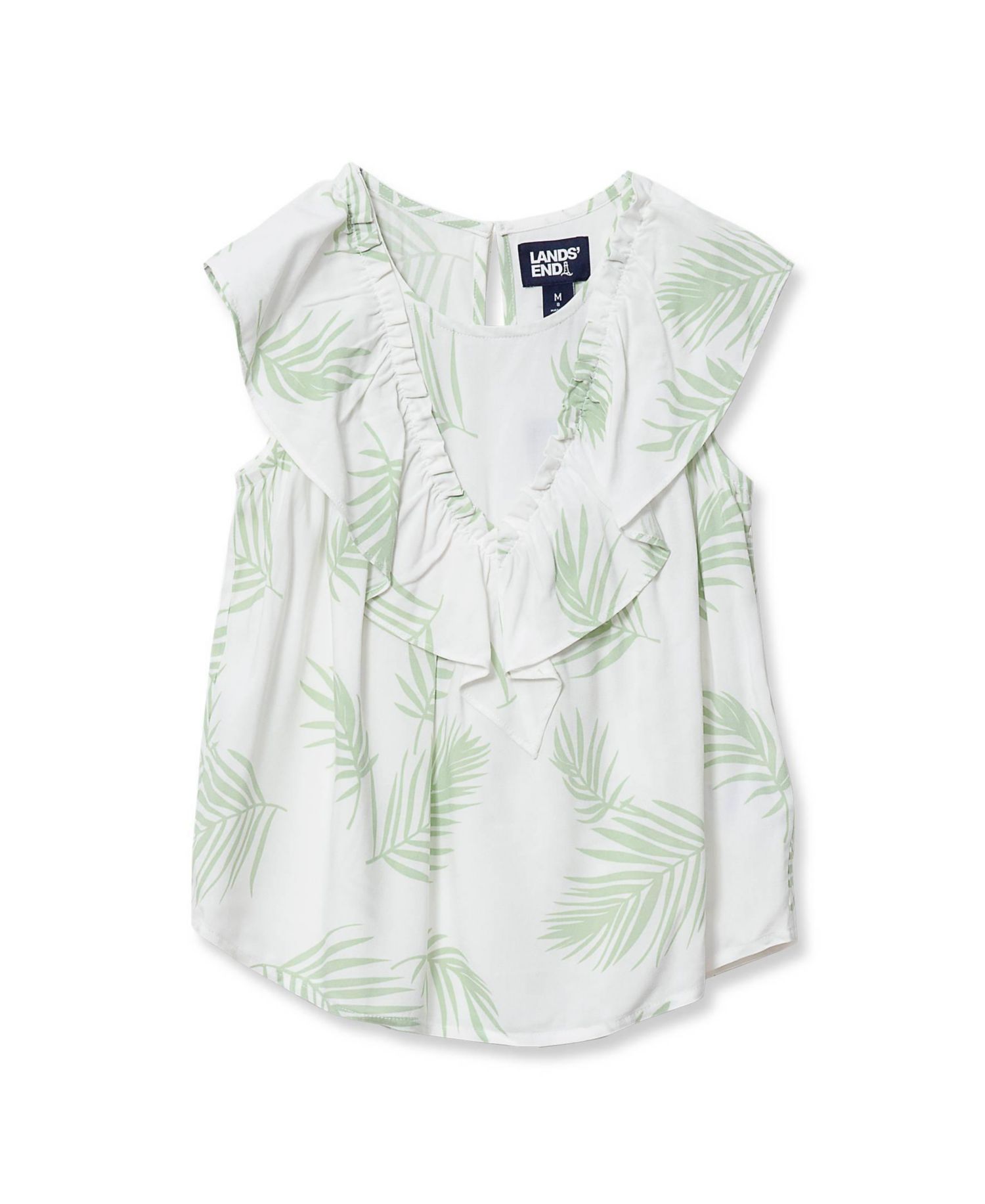 Girls Breezy V-neck Ruffle Top