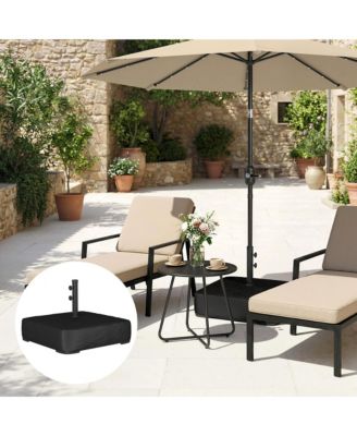 Patio Umbrella Base 176 lbs Filled for 1.9" Poles,