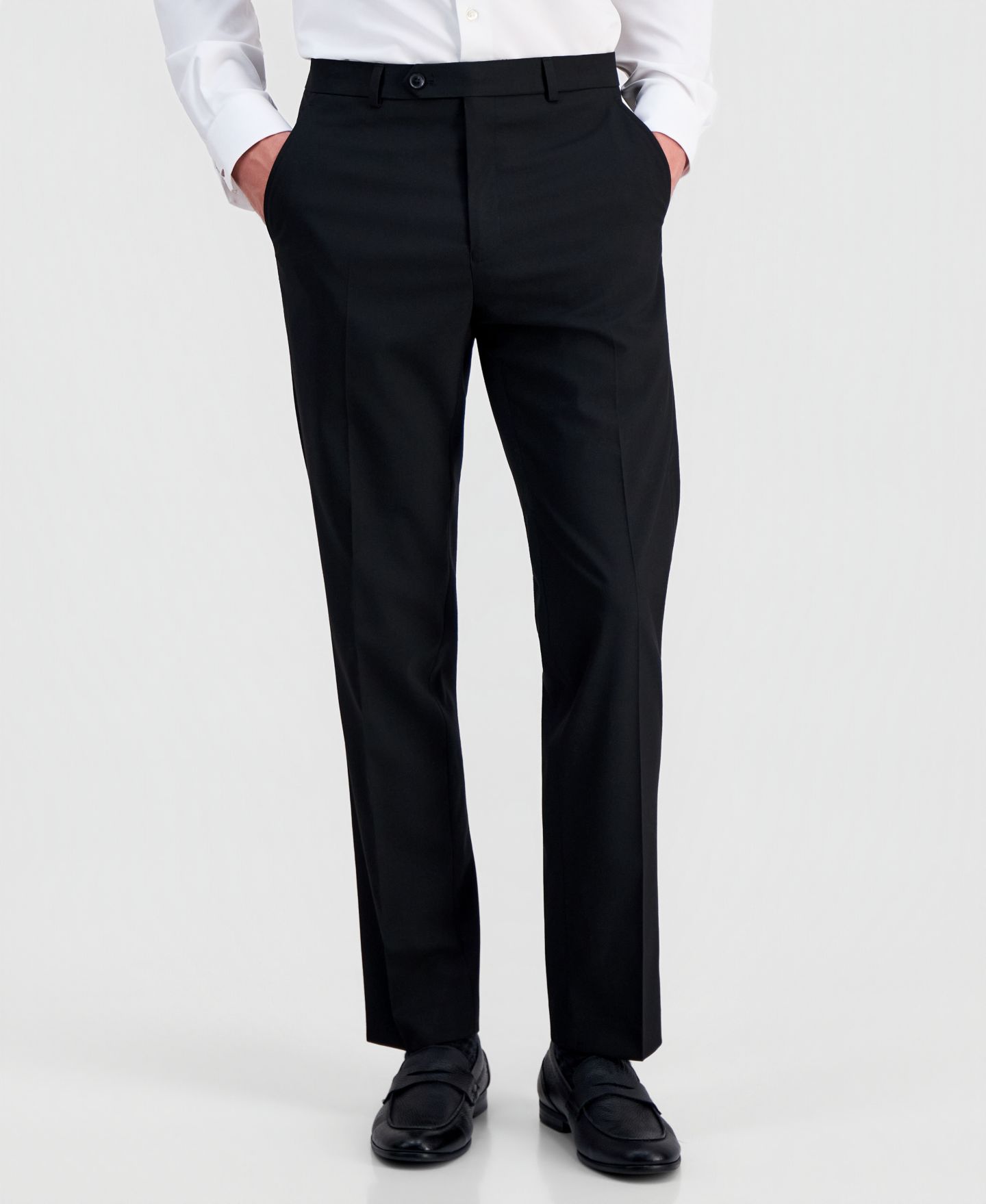 Мужские брюки Alfani Slim-Fit Stretch Solid Suit, цвет: Чёрный — фото 3