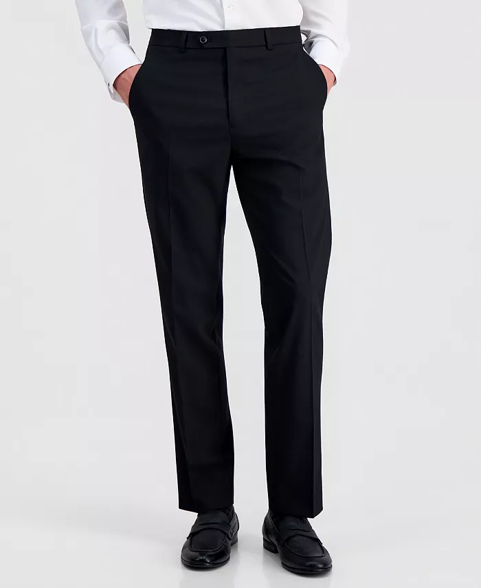 Men's Slim-Fit Stretch Solid Suit Pants - thumbnail 3