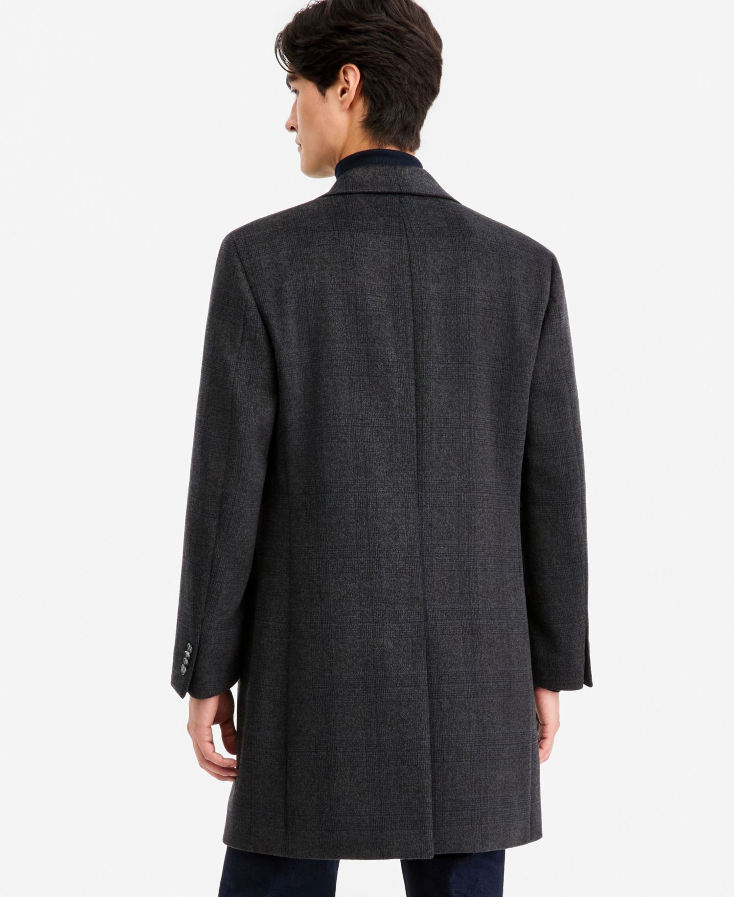 Men's Modern-Fit Wool-Blend Overcoat