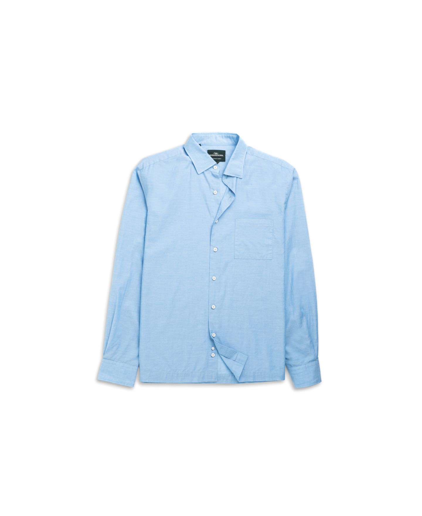 Мужская рубашка Rodd & Gunn Parsons Hill Weekend Fit Cotton, цвет: Небесно-голубой — фото 2