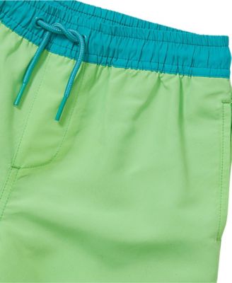 Boys Slim Chlorine Resistant 5" Swim Trunks with Mesh Liner