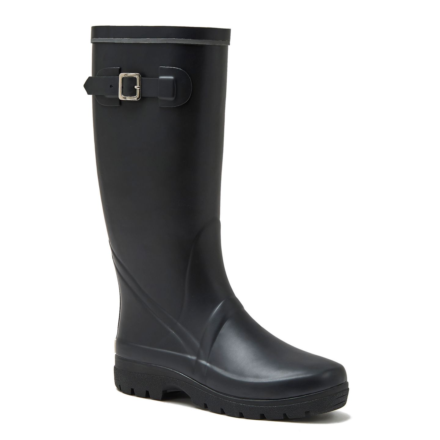 Женские ботинки Lands' End Squall Buckle Tall Rain Boots, цвет: Чёрный — фото 1