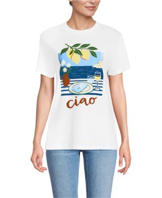 Women's Short Sleeve Crew Neck Graphic T-Shirt