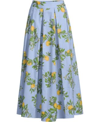 Women's Poplin Godet Maxi Skirt - Set Bottom