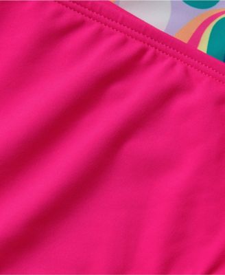 Big Girls Plus Chlorine Resistant Long Sleeve Rash Guard Bikini 3 Piece Swimsuit Set