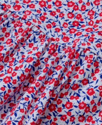 Girls Short Sleeve Gathered Waist Jersey Dress