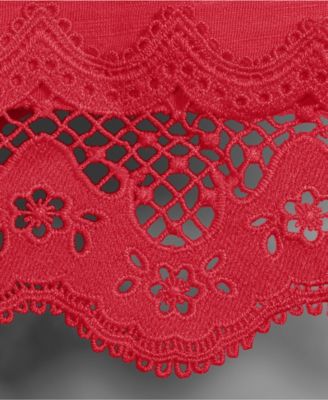 Women's Short Sleeve Slub Jersey Cutwork T-Shirt