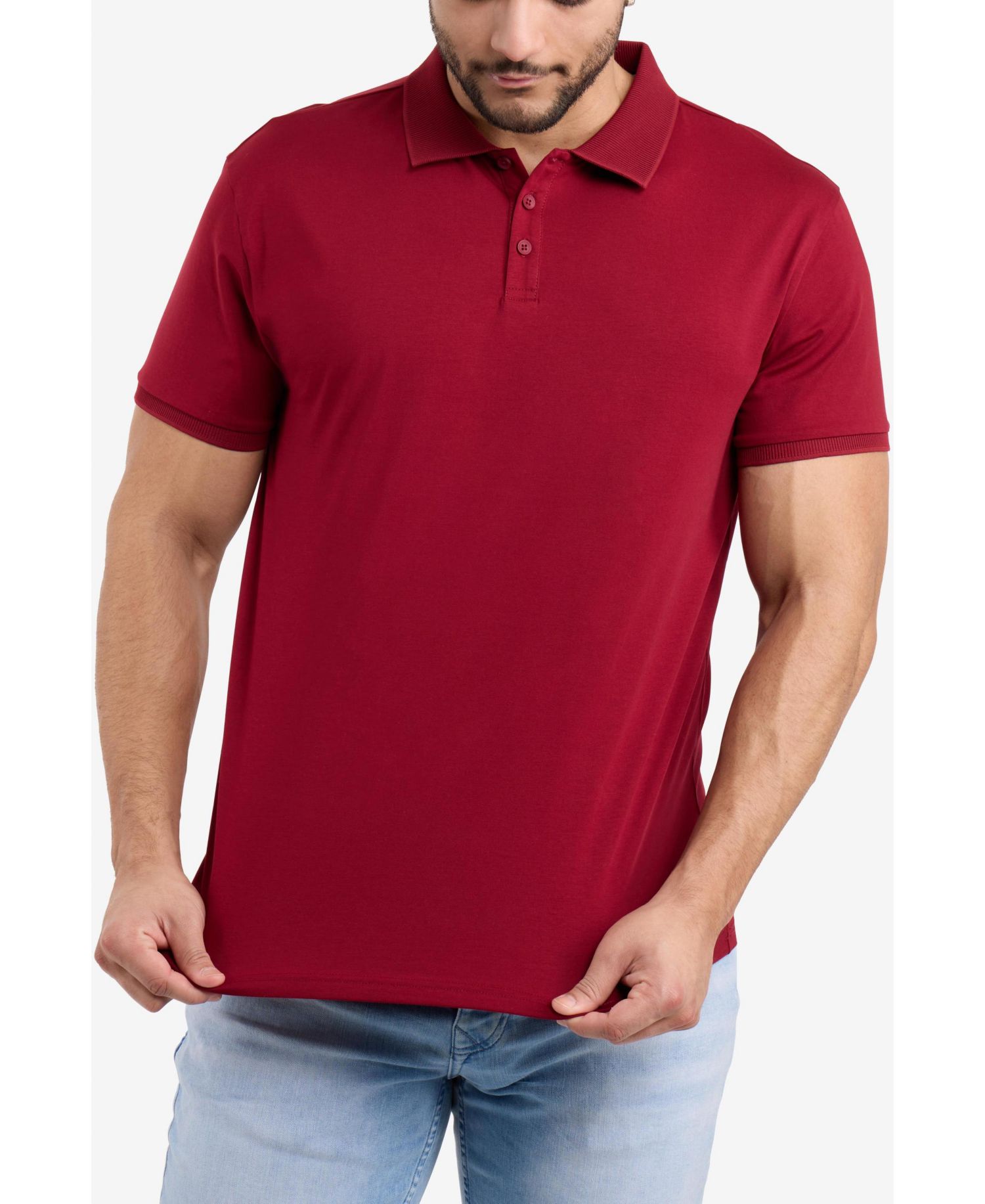 Men's XRAY Short Sleeve New Rib Polo