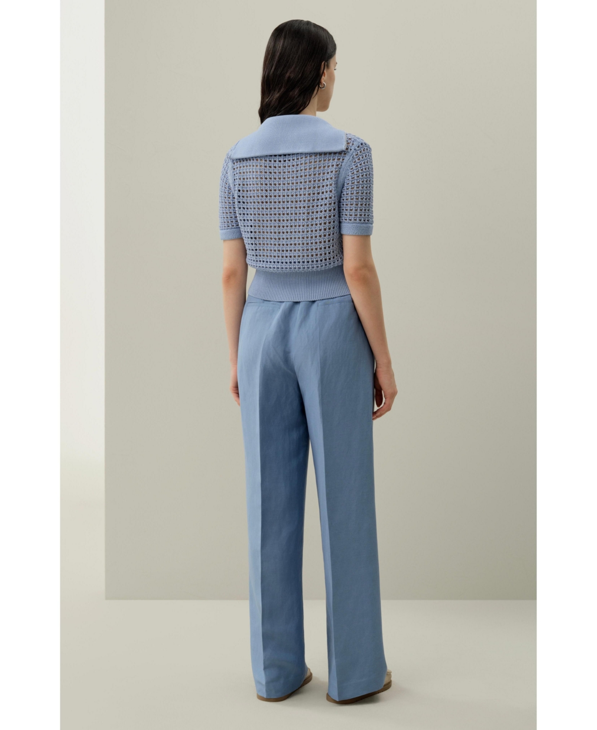 Lilysilk Women's Toscana Pointelle Knit Double-Zip Cardigan