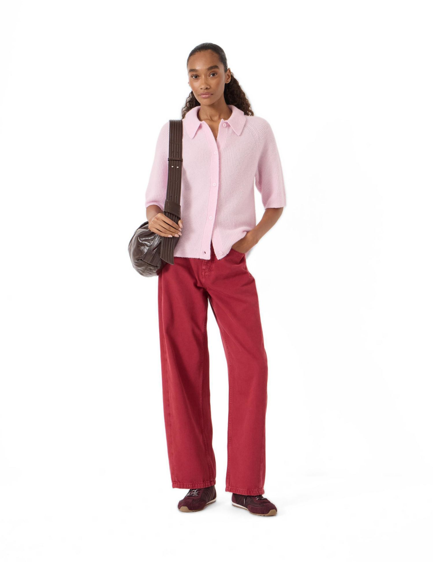 Women's Jinny Wool Blend Short Sleeve Cardigan