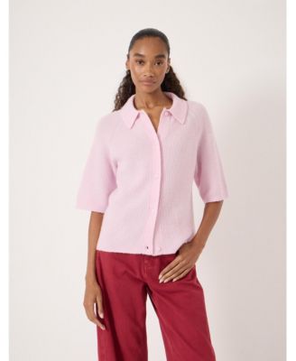 Women's Jinny Wool Blend Short Sleeve Cardigan