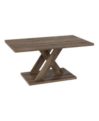 Rectangular Coffee Table Stable Wood Frame