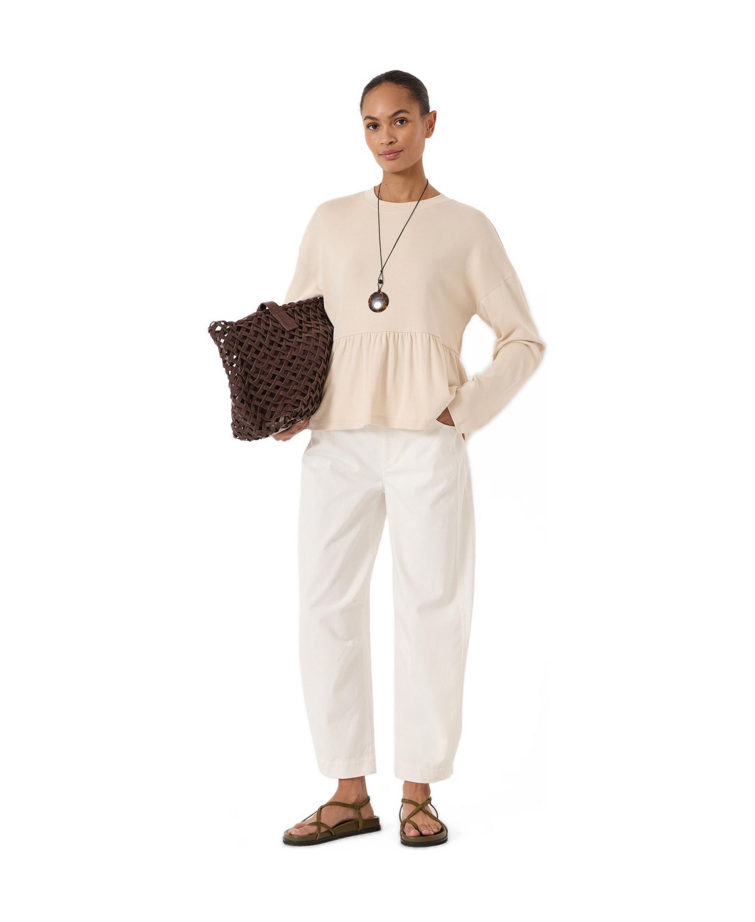 Women's Sana Peplum Jersey Top