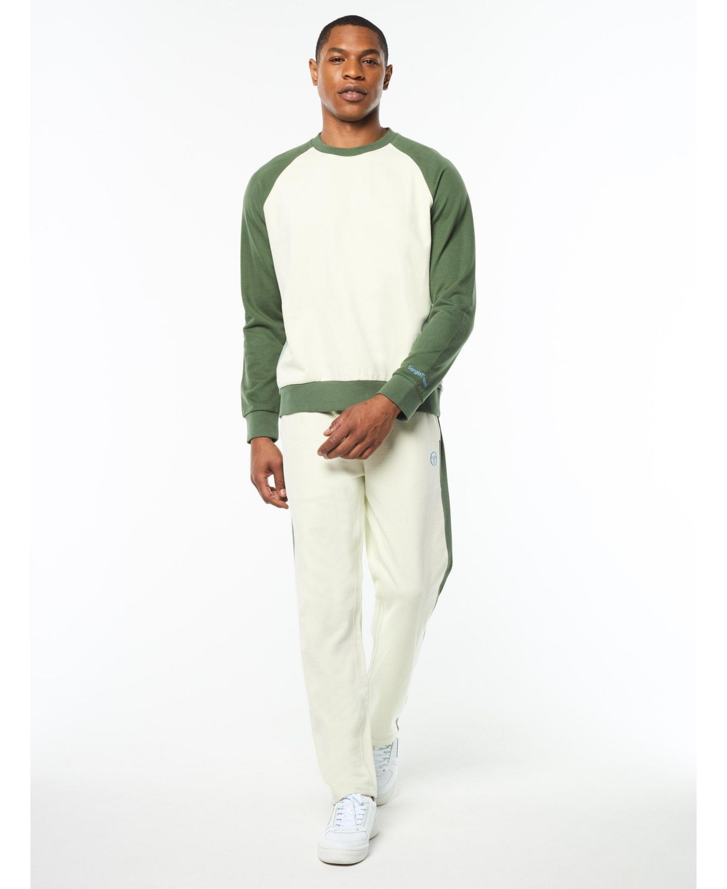 Мужской свитшот Sergio Tacchini Suonare Crewneck, цвет: Аквамариновый — фото 2