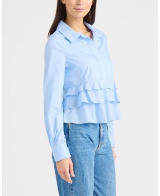 Women's Shirt with Ruffle Detail