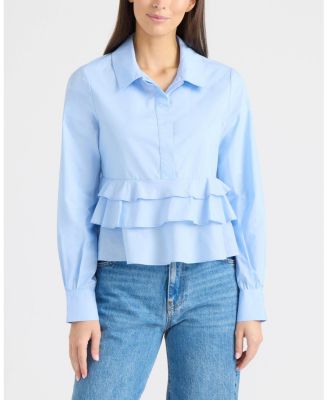 Women's Shirt with Ruffle Detail