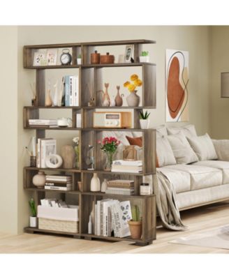 6-Tier Slim Bookcase with Anti-Tipping Kit