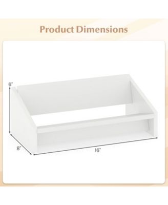 Tilting V-Shaped Desktop Bookshelf Organizer