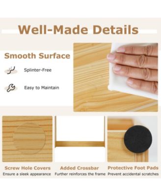 Desktop Bookshelf with 7 Cubbies and Adjustable Shelves