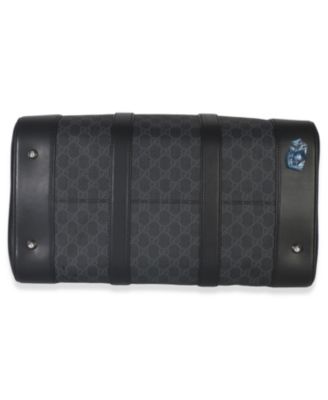 Black GG Supreme Canvas Web Duffle Bag