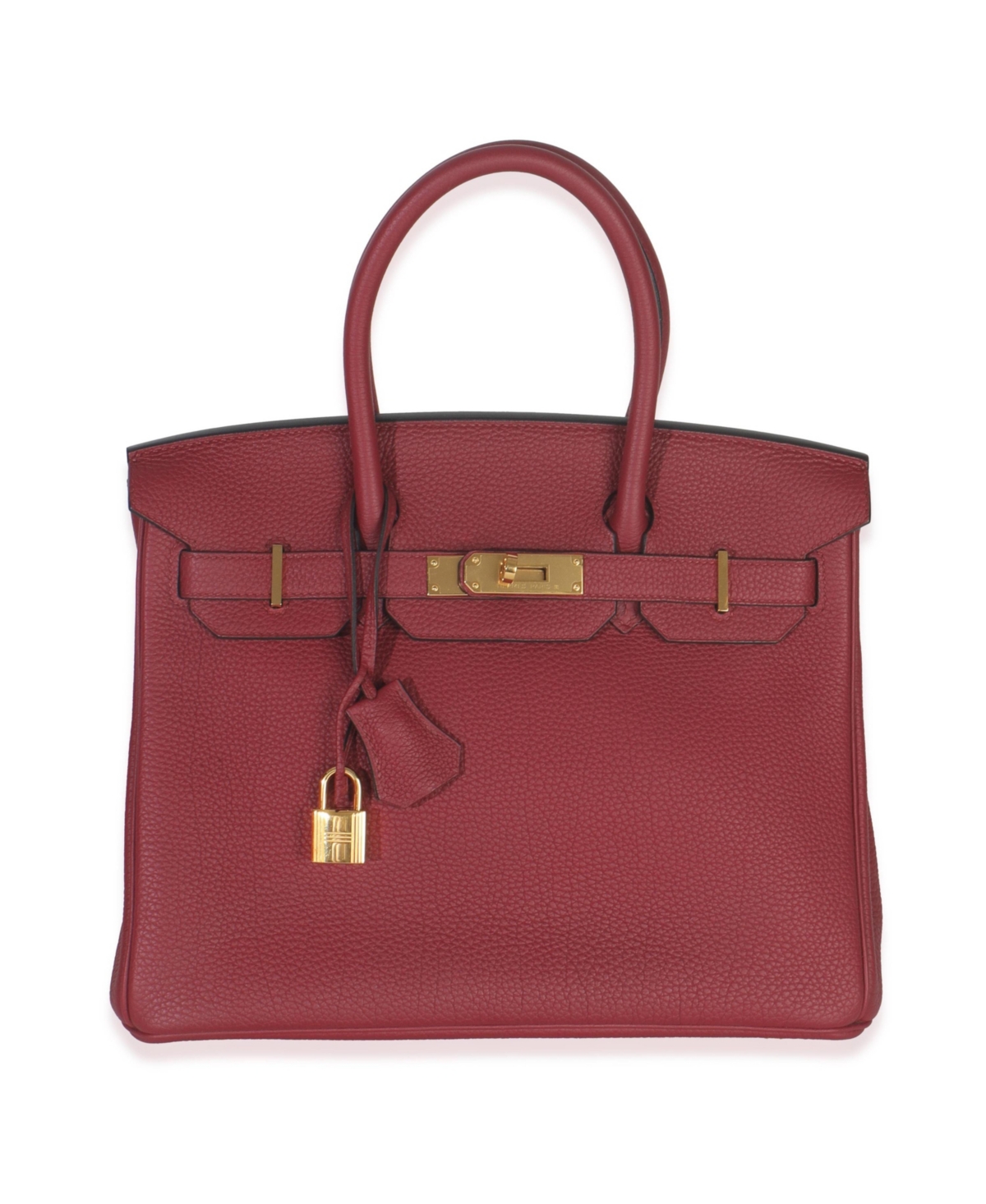 Pre-Owned HERMES Rouge Grenat Togo Birkin 30 Ghw