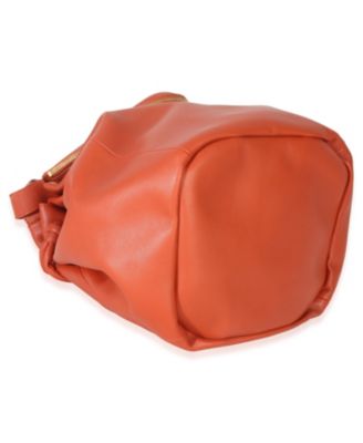 Orange Calfskin Beak Tote
