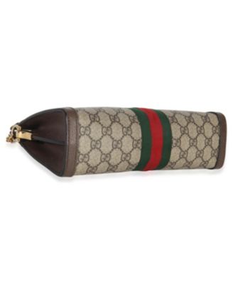 Beige GG Supreme Web Ophidia GG Small Shoulder Bag