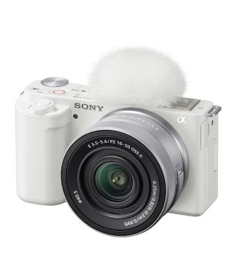 ZV-E10 APS-C Mirrorless Interchangeable Lens Vlogging Camera with 16-50mm Lens - Bundle with 64GB SD Card, Shoulder Bag, 40.5mm Filter Kit