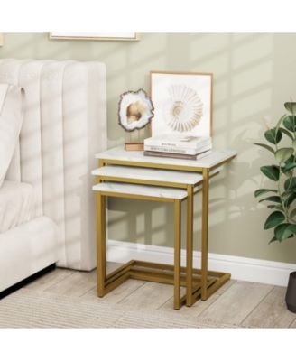 3 Piece Coffee Table Set with End Tables