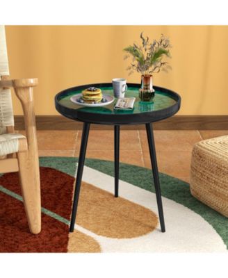 Modern Coffee End Table Sea Shell Design Mid Century