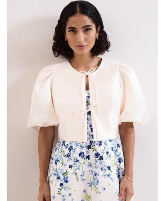 Women's Paulina Cropped Puff-Sleeve Jacket